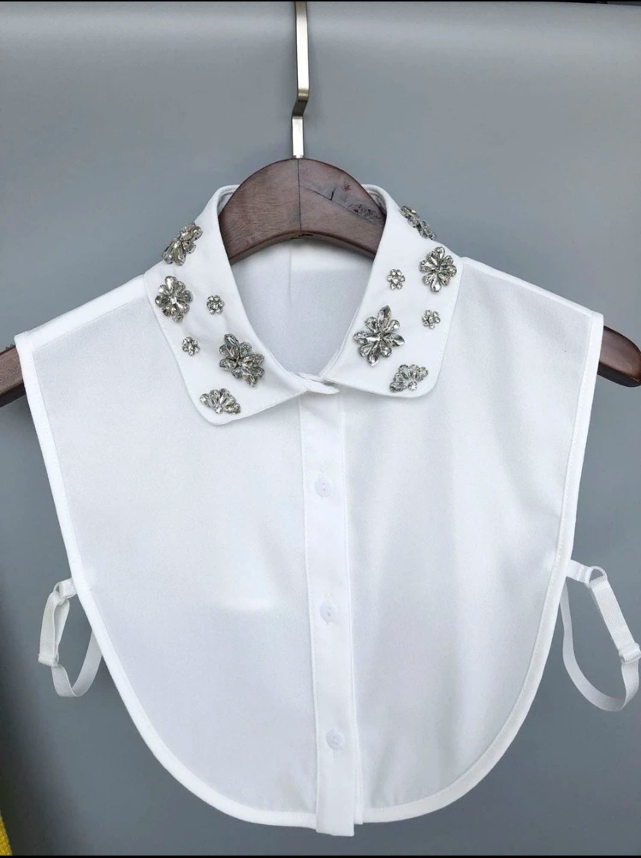 Rhinestone Decor Dickey Collar
