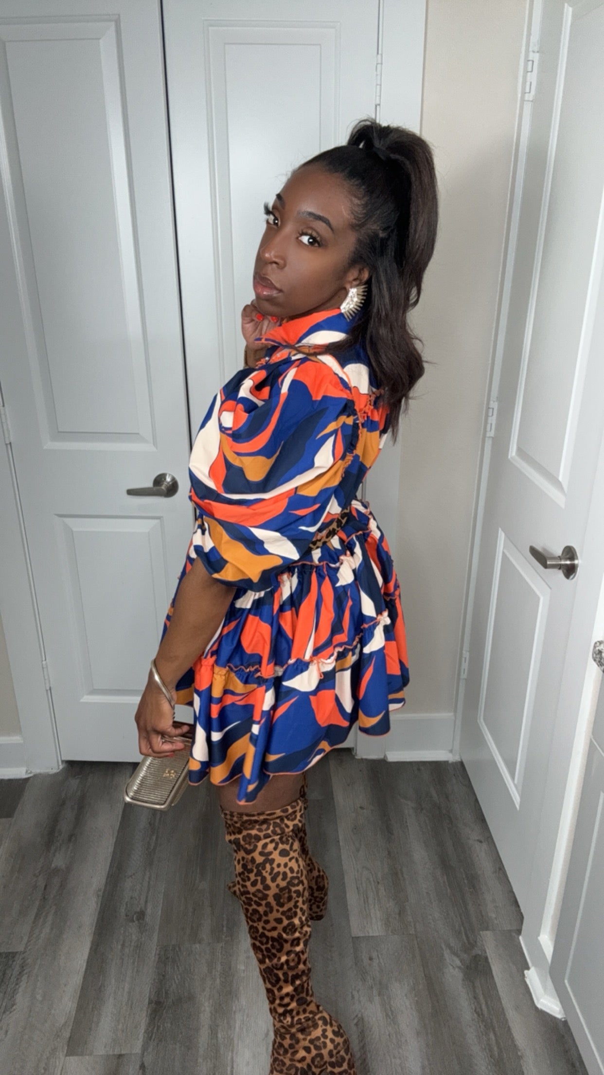 Kouture Puff Sleeve Dress