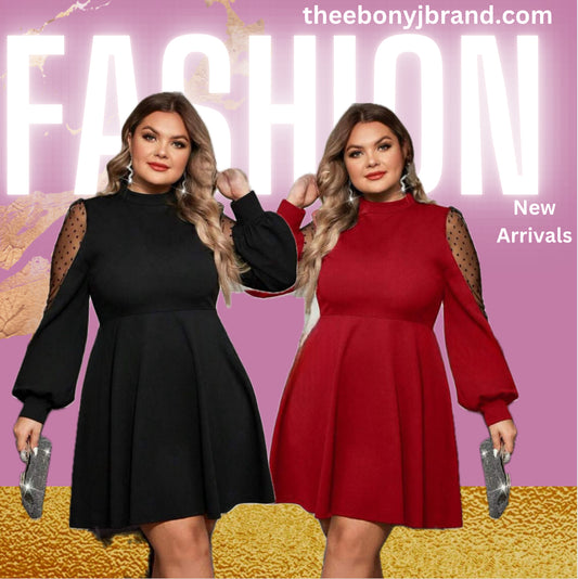 Lantern Sleeve Dress
