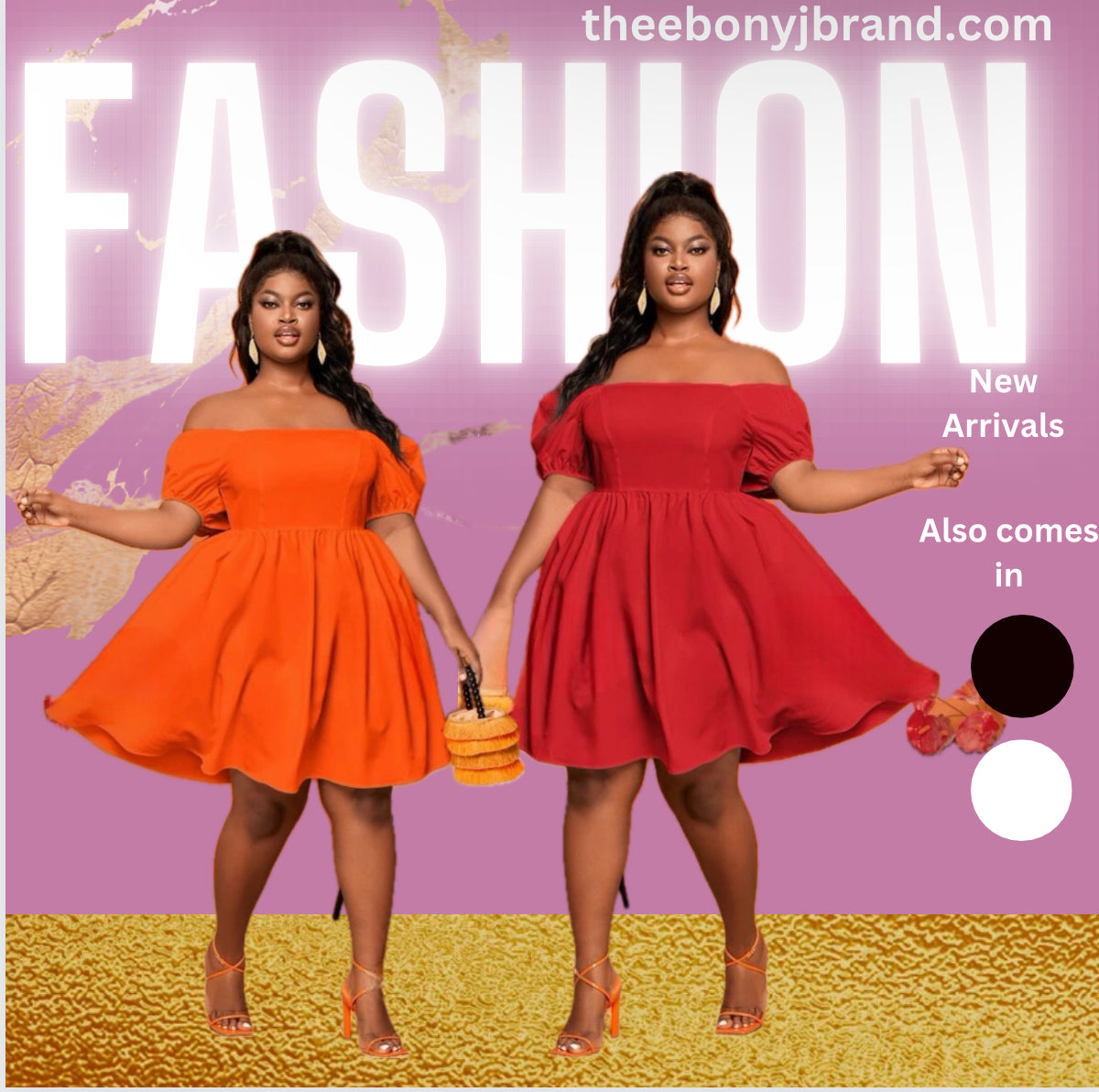 Off Shoulder Puff Sleeve Dress